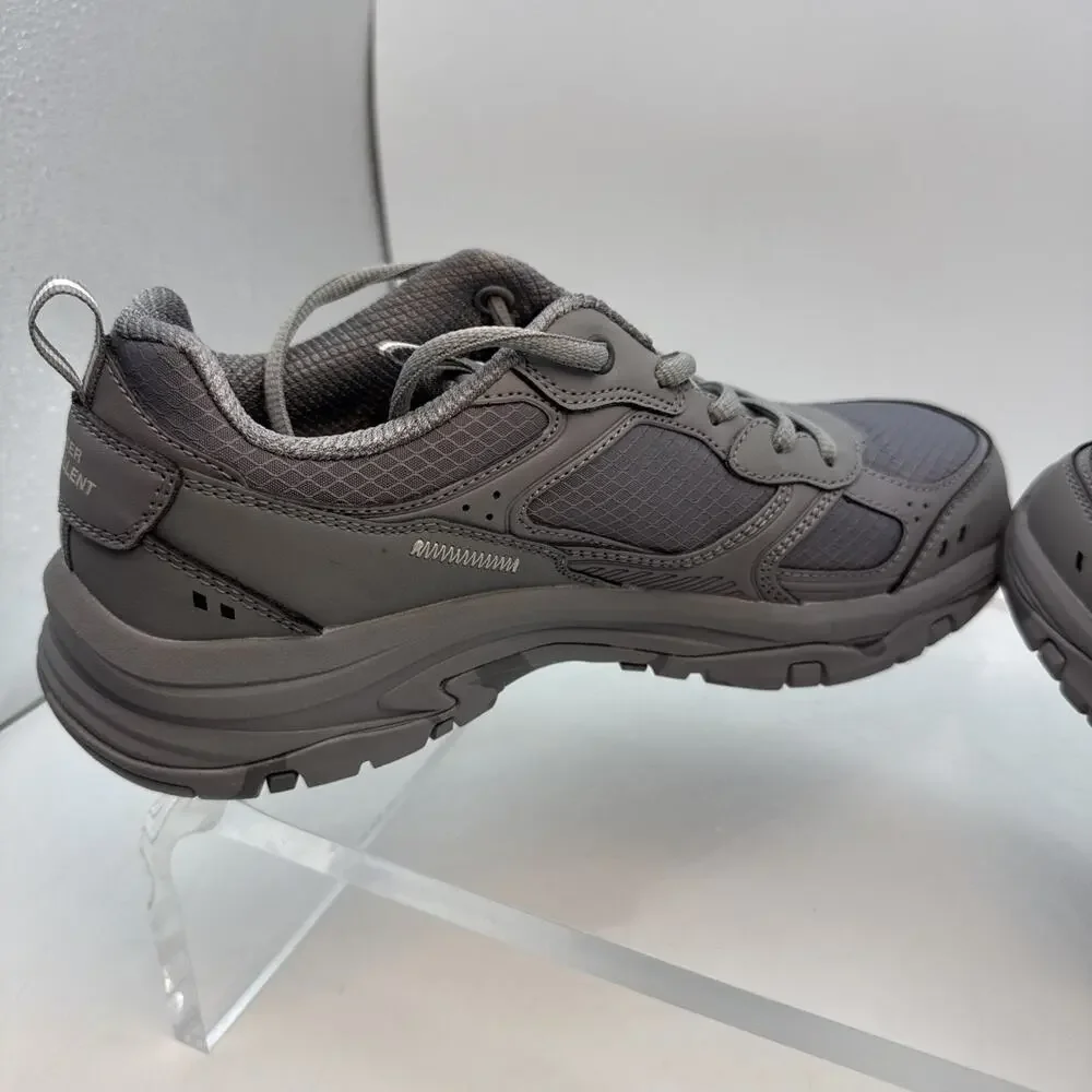 Skechers Trego Reeds Mill Road Shoes Women 9.5Grey Trail Running Sneakers 180118